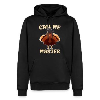 Appelez-moi Master 2023 - Sweat à capuche Premium bio Homme - noir - Devant - Nico (187cm)