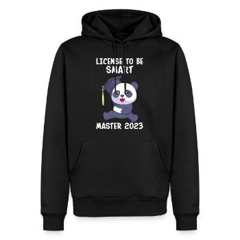 Licence pour Klugsceiß Master 2023 - Sweat à capuche Premium bio Homme - noir - Devant - Nico (187cm)