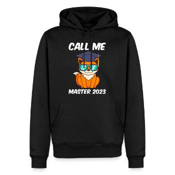 Nennt mich Master 2023 Masterabschluss Master - Männer Premium Bio Hoodie - Schwarz - Vorne - Nico (187cm)
