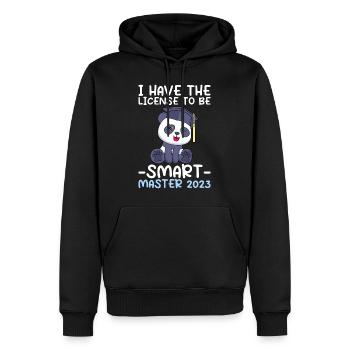 Licence Panda pour Smart Shit Master 2023 - Sweat à capuche Premium bio Homme - noir - Devant - Nico (187cm)