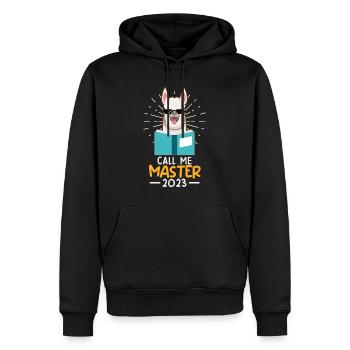 Master's Degree 2023 Call Me Master - Sweat à capuche Premium bio Homme - noir - Devant - Nico (187cm)