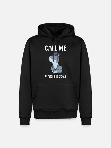 Appelez-moi Master 2023 Master - Sweat à capuche Premium bio Homme - noir