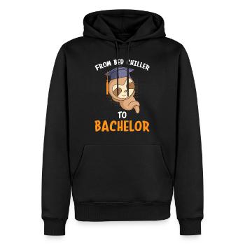 Bachelor 2023 du refroidisseur de lit au célibataire - Sweat à capuche Premium bio Homme - noir - Devant - Nico (187cm)