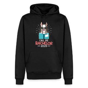 Appelez-moi Bachelor 2023 Bachelor - Sweat à capuche Premium bio Homme - noir - Devant - Nico (187cm)