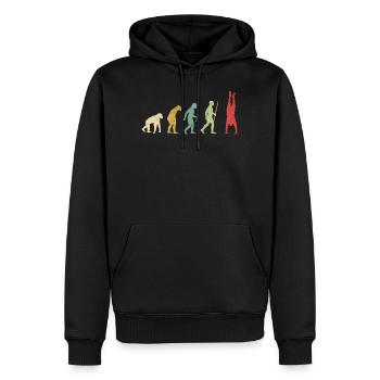 Handstand Cross Training Trainer Evolution - Männer Premium Bio Hoodie - Schwarz - Vorne - Nico (187cm)