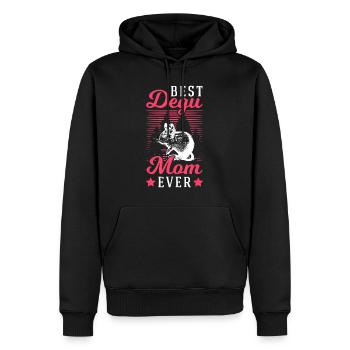 Beste Degu Mom Ever Degus Girl Degu - Männer Premium Bio Hoodie - Schwarz - Vorne - Nico (187cm)