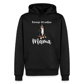 Bernese Mountain Dog Mom Funny Dog Mama Bernese - Men’s Premium Organic Hoodie - black - Front - Nico (187cm)