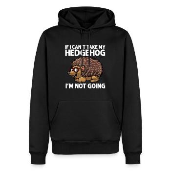 Cooler Igel für Männer Frauen Igel Liebhaber Hecke - Männer Premium Bio Hoodie - Schwarz - Vorne - Nico (187cm)