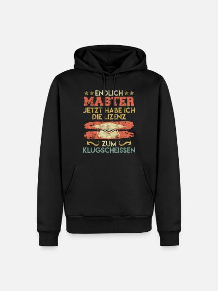 Enfin Master maintenant smart-shitting Master - Sweat à capuche Premium bio Homme - noir