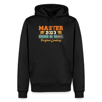 Master 2023 Master - Sweat à capuche Premium bio Homme - noir - Devant - Nico (187cm)