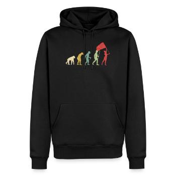 Color Guard Flag Girl Evolution - Sweat à capuche Premium bio Homme - noir - Devant - Nico (187cm)