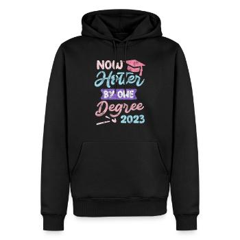 Einen Abschluss heißer 2023 Master Abschluss - Männer Premium Bio Hoodie - Schwarz - Vorne - Nico (187cm)