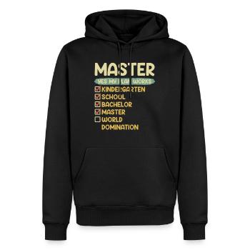 Kindergarten Schule Bachelor Master Abschluss - Männer Premium Bio Hoodie - Schwarz - Vorne - Nico (187cm)