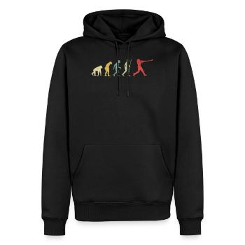 Jugador de béisbol Homerun Hit Evolution - Sweat à capuche Premium bio Homme - noir - Devant - Nico (187cm)