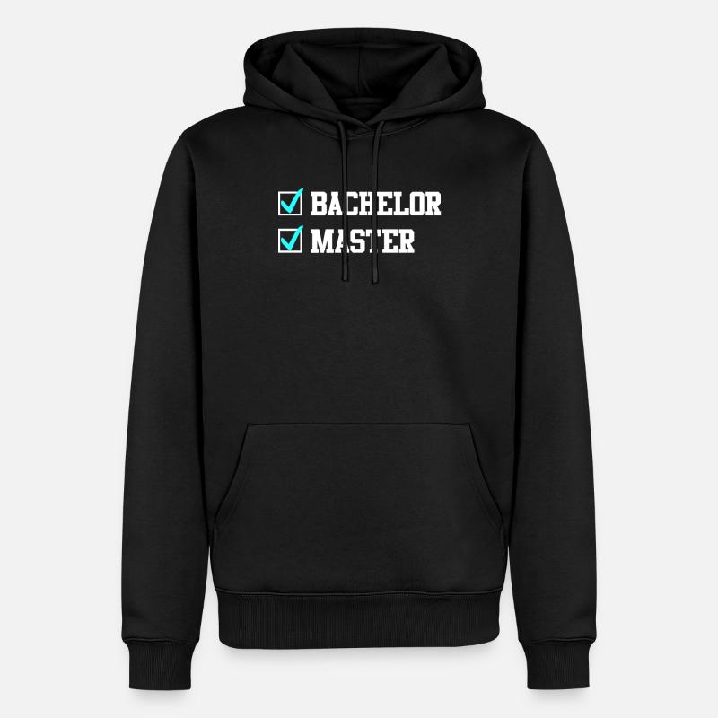 Baccalauréat complété Master - Sweat à capuche Premium bio Homme - noir