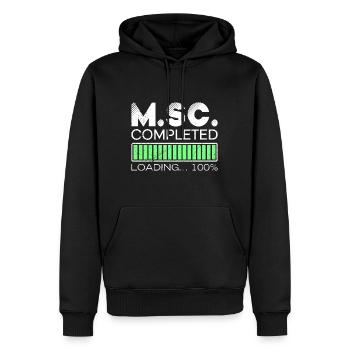 M.Sc chargement terminé Master of Science - Sweat à capuche Premium bio Homme - noir - Devant - Nico (187cm)