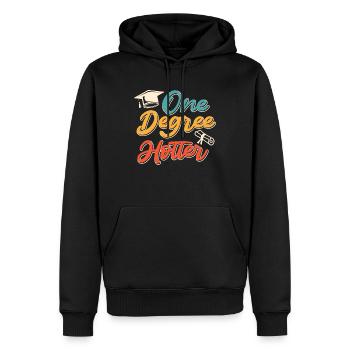 Un baccalauréat chaud - Sweat à capuche Premium bio Homme - noir - Devant - Nico (187cm)