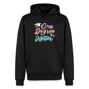Un baccalauréat chaud - Sweat à capuche Premium bio Homme - noir - Devant - Nico (187cm)
