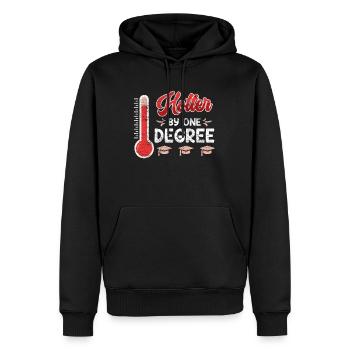 A hot Bachelor's degree Master's degree - Men’s Premium Organic Hoodie - black - Front - Nico (187cm)