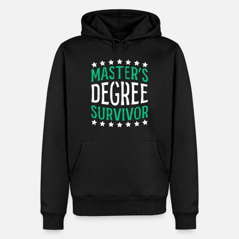 Survivant de maîtrise Master - Sweat à capuche Premium bio Homme - noir