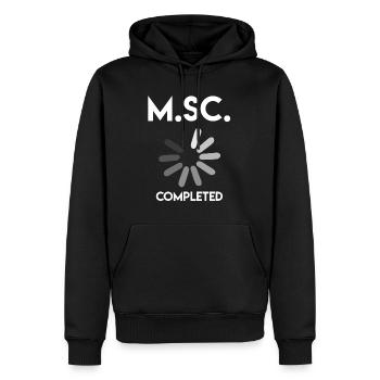 Master Abschluss fertig Master of Science - Männer Premium Bio Hoodie - Schwarz - Vorne - Nico (187cm)