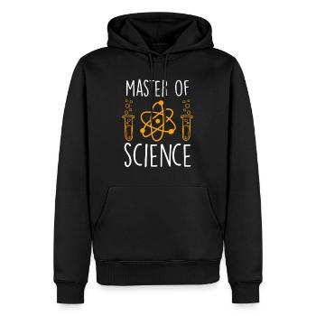 Ingenieur Master Abschluss Master of Science - Männer Premium Bio Hoodie - Schwarz - Vorne - Nico (187cm)