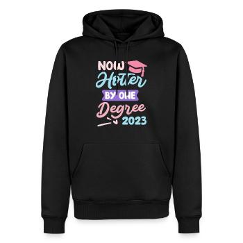 Un diplôme Hot Master 2023 - Sweat à capuche Premium bio Homme - noir - Devant - Nico (187cm)