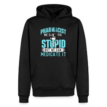 Wir können es behandeln - Apotheker Pharmacy Technicia - Männer Premium Bio Hoodie - Schwarz - Vorne - Nico (187cm)