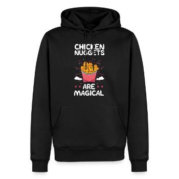 Chicken Nuggets Fans Nuggies Nug Eaters Fast Food - Männer Premium Bio Hoodie - Schwarz - Vorne - Nico (187cm)