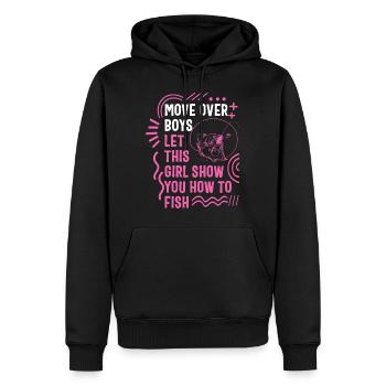 Angelhemd, bewegen Sie sich über Jungs Lassen Sie dieses Mädchen lustig - Männer Premium Bio Hoodie - Schwarz - Vorne - Nico (187cm)