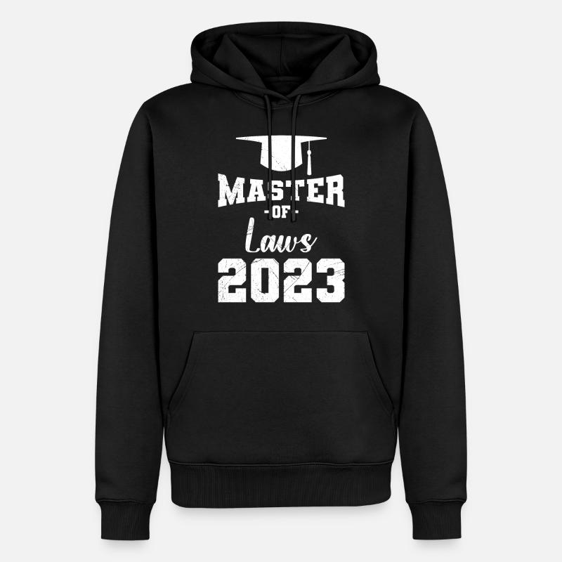 Master en droit 2023 Master - Sweat à capuche Premium bio Homme - noir