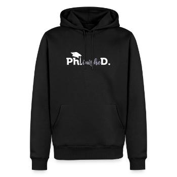 Phinished Endlich Doktor Abschluss Doktortitel - Männer Premium Bio Hoodie - Schwarz - Vorne - Nico (187cm)