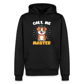 Call Me Master Dog Fan Master Degree - Men’s Premium Organic Hoodie - black - Front - Nico (187cm)