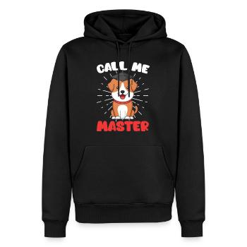 Call Me Master Dogs Fan Master Degree - Men’s Premium Organic Hoodie - black - Front - Nico (187cm)