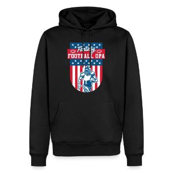 Fantasy Football Opa Großvater Fantasy Football - Männer Premium Bio Hoodie - Schwarz - Vorne - Nico (187cm)