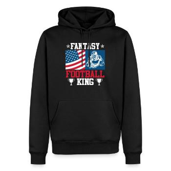Fantasy Football König Fantasy Football Champ - Männer Premium Bio Hoodie - Schwarz - Vorne - Nico (187cm)