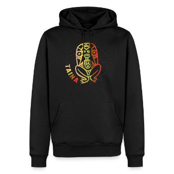 Chemise Taina, déesse atabey de Taino Porto Rico - Sweat à capuche Premium bio Homme - noir - Devant - Nico (187cm)