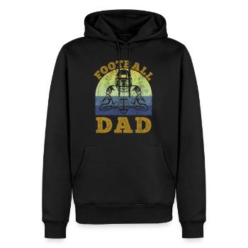 Football Dad Fantasy Football - Männer Premium Bio Hoodie - Schwarz - Vorne - Nico (187cm)