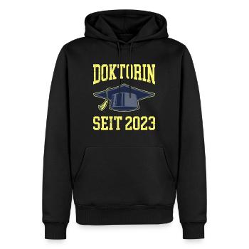 Doktorin Frau Doktor 2023 Abschluss Doktortitel - Männer Premium Bio Hoodie - Schwarz - Vorne - Nico (187cm)