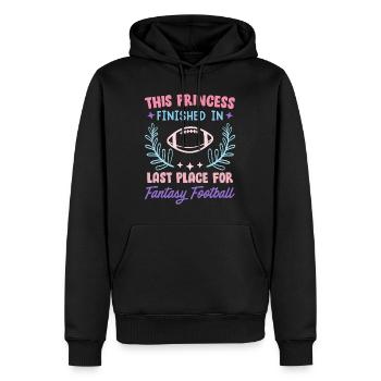 La princesse a la dernière place dans le football fantastique - Sweat à capuche Premium bio Homme - noir - Devant - Nico (187cm)