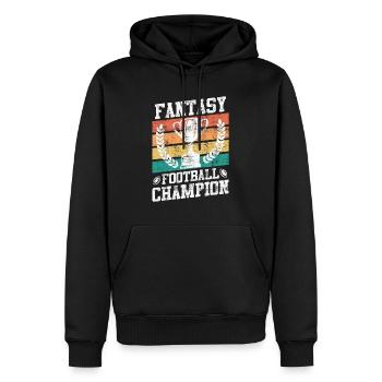 Fantasy Football Champion Fantasy Football Champ - Männer Premium Bio Hoodie - Schwarz - Vorne - Nico (187cm)