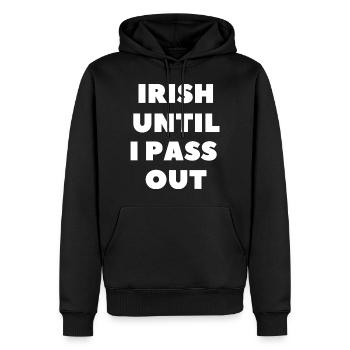 Bier Saufen Alkohol St Patricks Day Irish Geschenk - Männer Premium Bio Hoodie - Schwarz - Vorne - Nico (187cm)