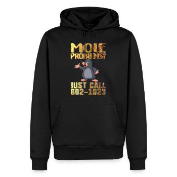 Mole Day Mole Problems Just Call Avogadro's - Men’s Premium Organic Hoodie - black - Front - Nico (187cm)