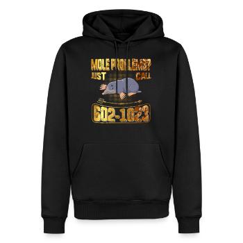 Mole Day Mole Problems Just Call Avogadro's - Men’s Premium Organic Hoodie - black - Front - Nico (187cm)