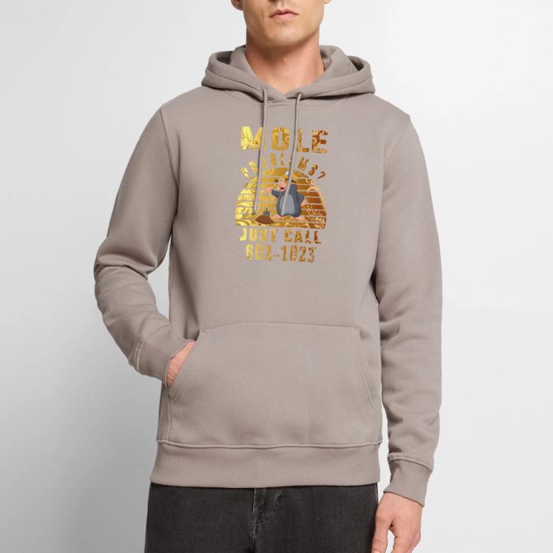 Vintage Mole Day Mole Problems Just Call Men’s Premium Organic Hoodie