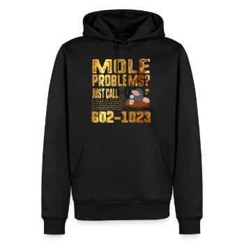 Mole Day Mole Problems Just Call Avogadro's - Men’s Premium Organic Hoodie - black - Front - Nico (187cm)