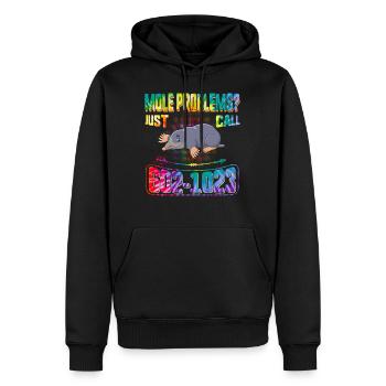 Mole Day Mole Problems Just Call Avogadro's - Men’s Premium Organic Hoodie - black - Front - Nico (187cm)