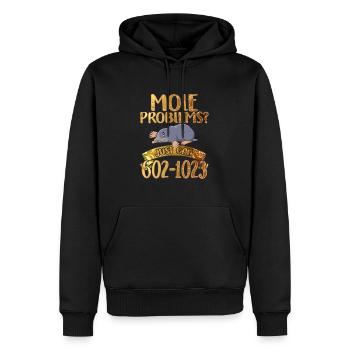 Mole Day Mole Problems Just Call Avogadro's - Men’s Premium Organic Hoodie - black - Front - Nico (187cm)