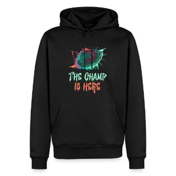Le Fantasy Football Champion est arrivé - Sweat à capuche Premium bio Homme - noir - Devant - Nico (187cm)