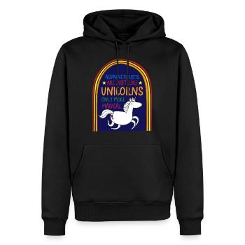 Acupuncture Shirt, Acupuncturist Are Just Like - Men’s Premium Organic Hoodie - black - Front - Nico (187cm)